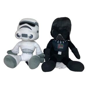 Star Wars Storm Trooper Plush And Star Wars Darth Vader Plush 14”